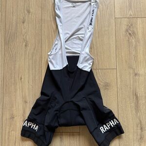 Rapha Black and White Bike Shorts